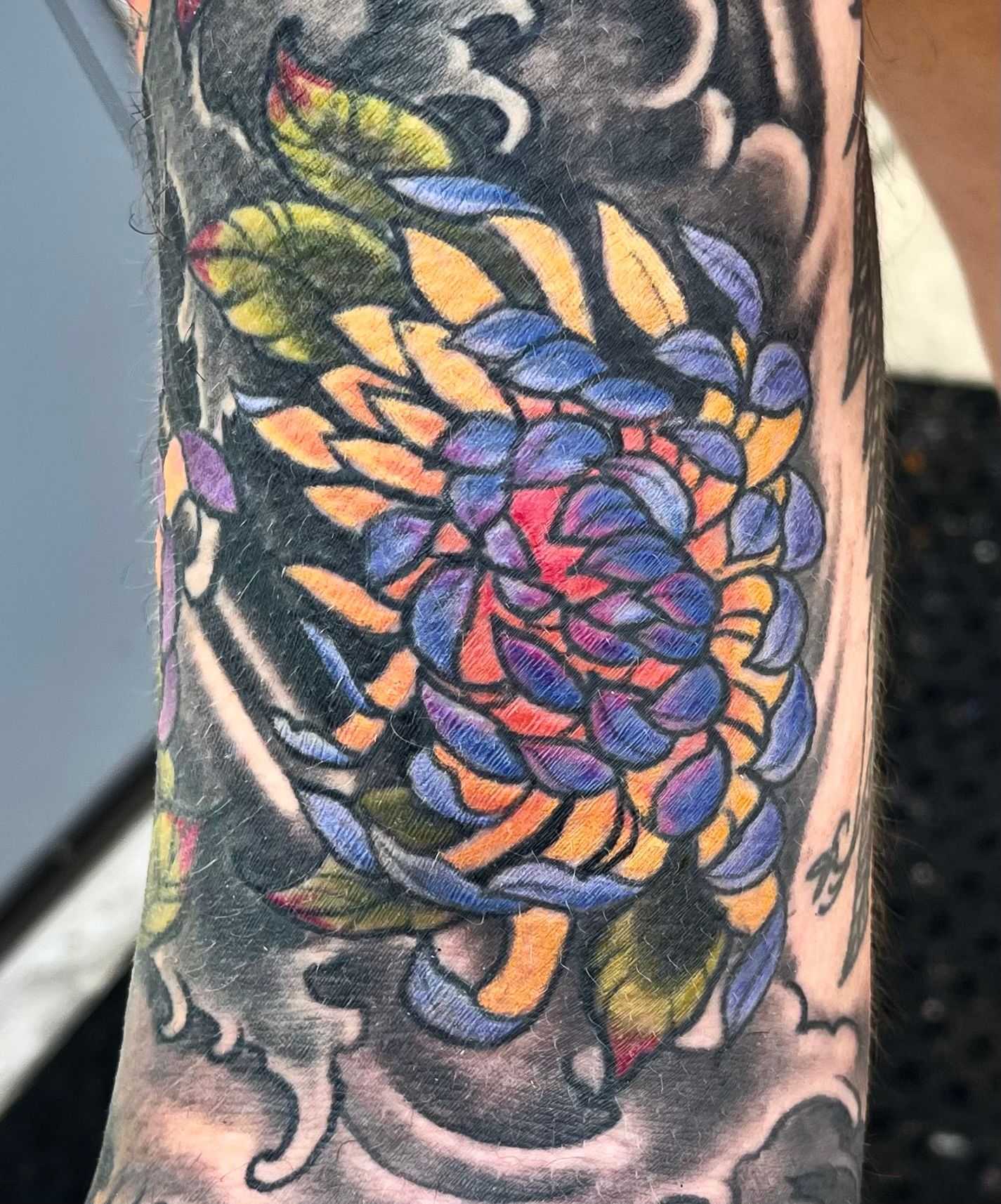 Mums in water tattoo