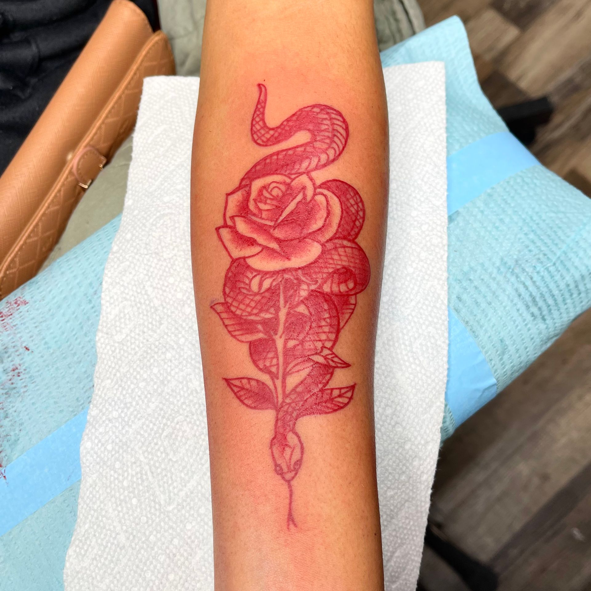 Red Snake Tattoo