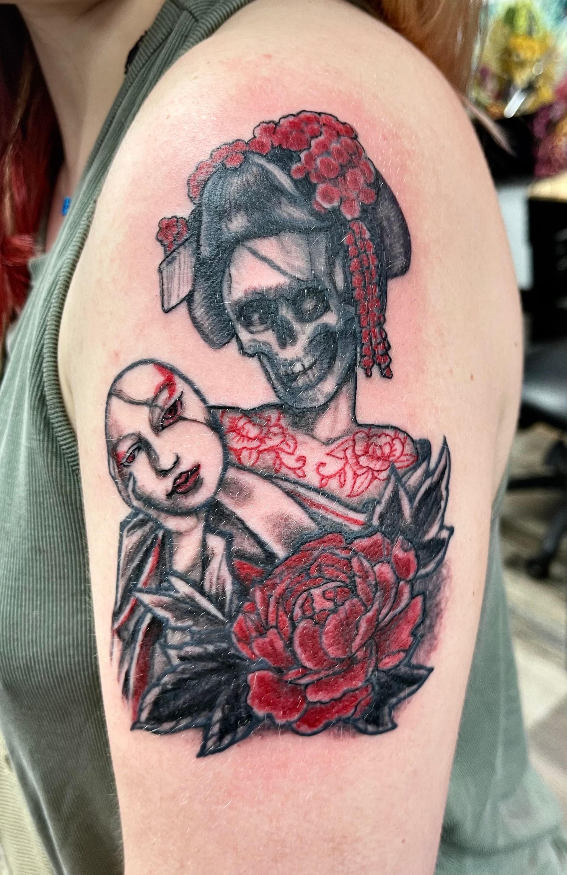Skelton Mask Tattoo
