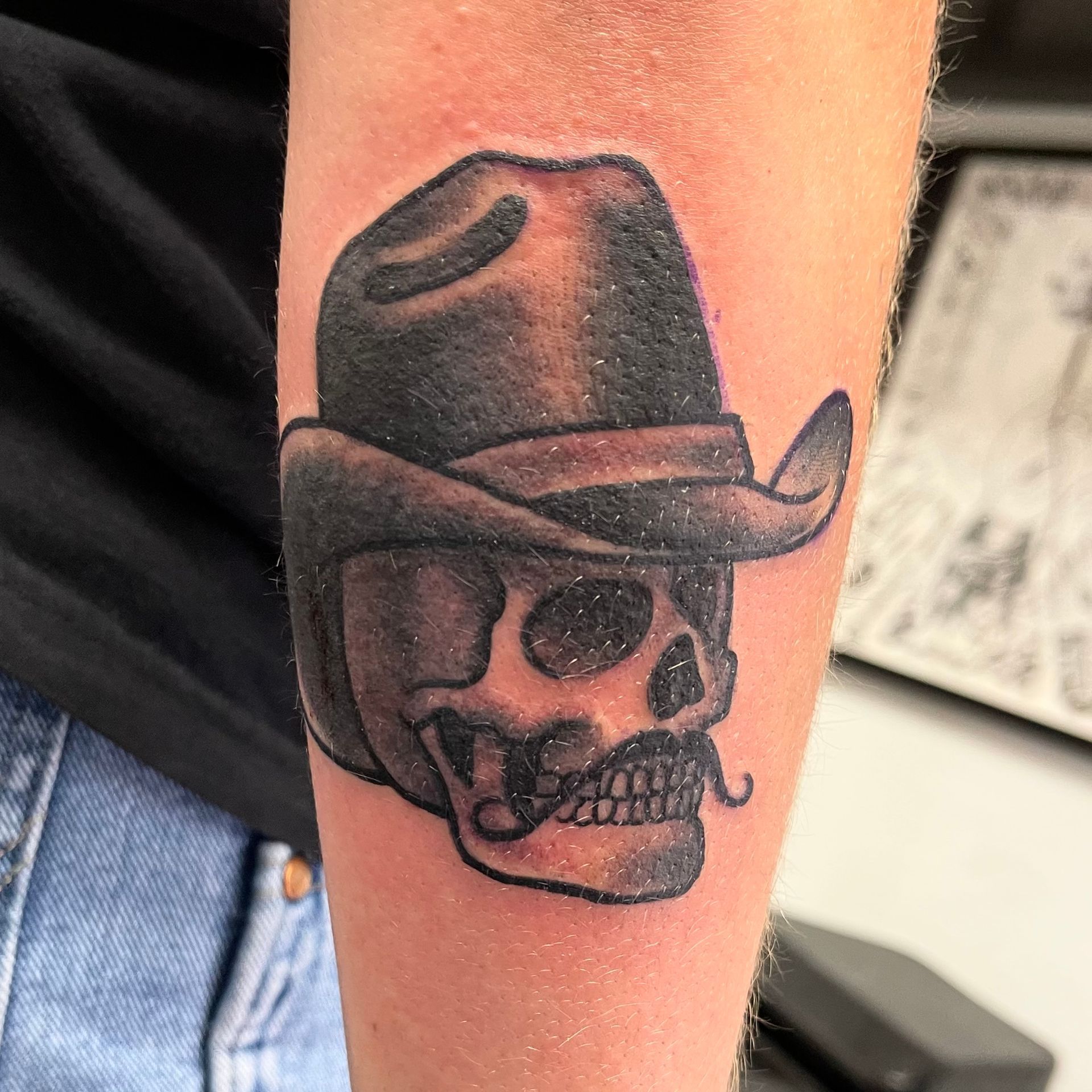 Skull Cowboy Tattoo