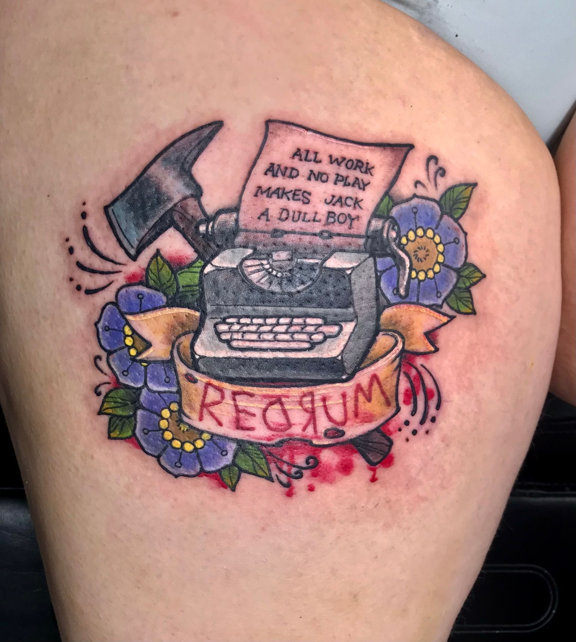 Typewriter Redrum Tattoo