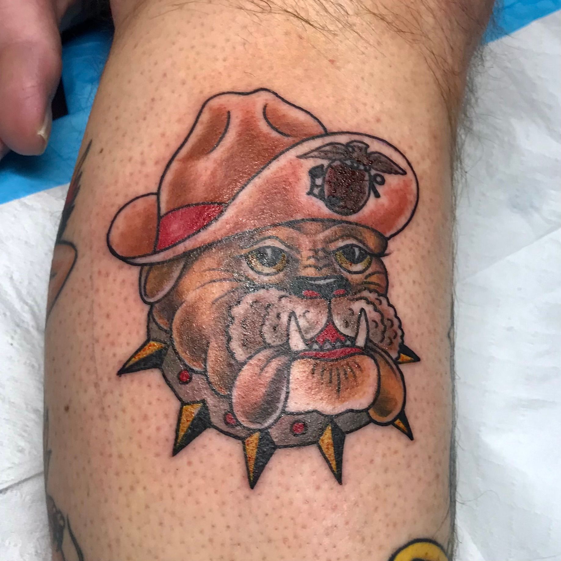 USMC Bulldog Tattoo