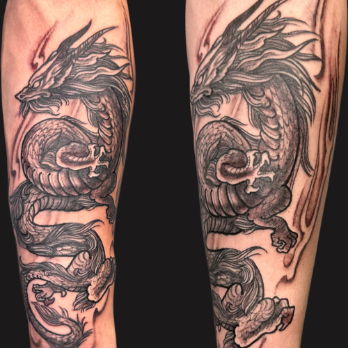 Fierce Dragon Tattoos