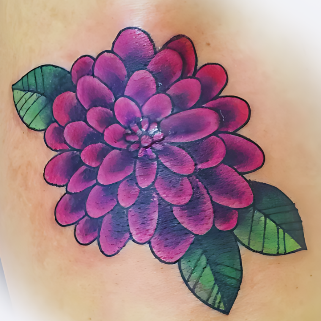 Purple Flower Tattoo