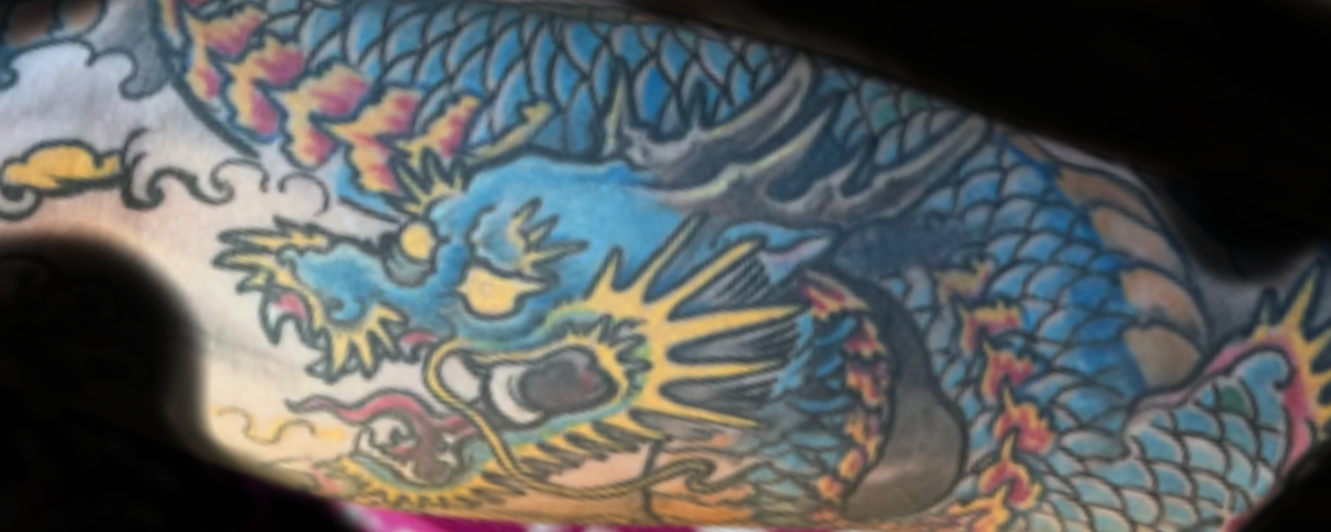 Blue dragon tattoo