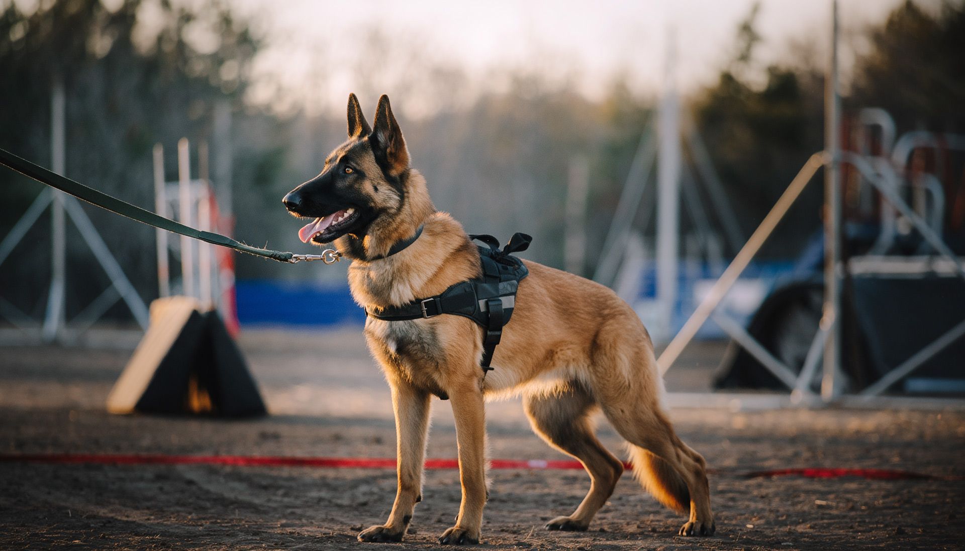 Professionele werkhond in training bij Cerberus Canine Center