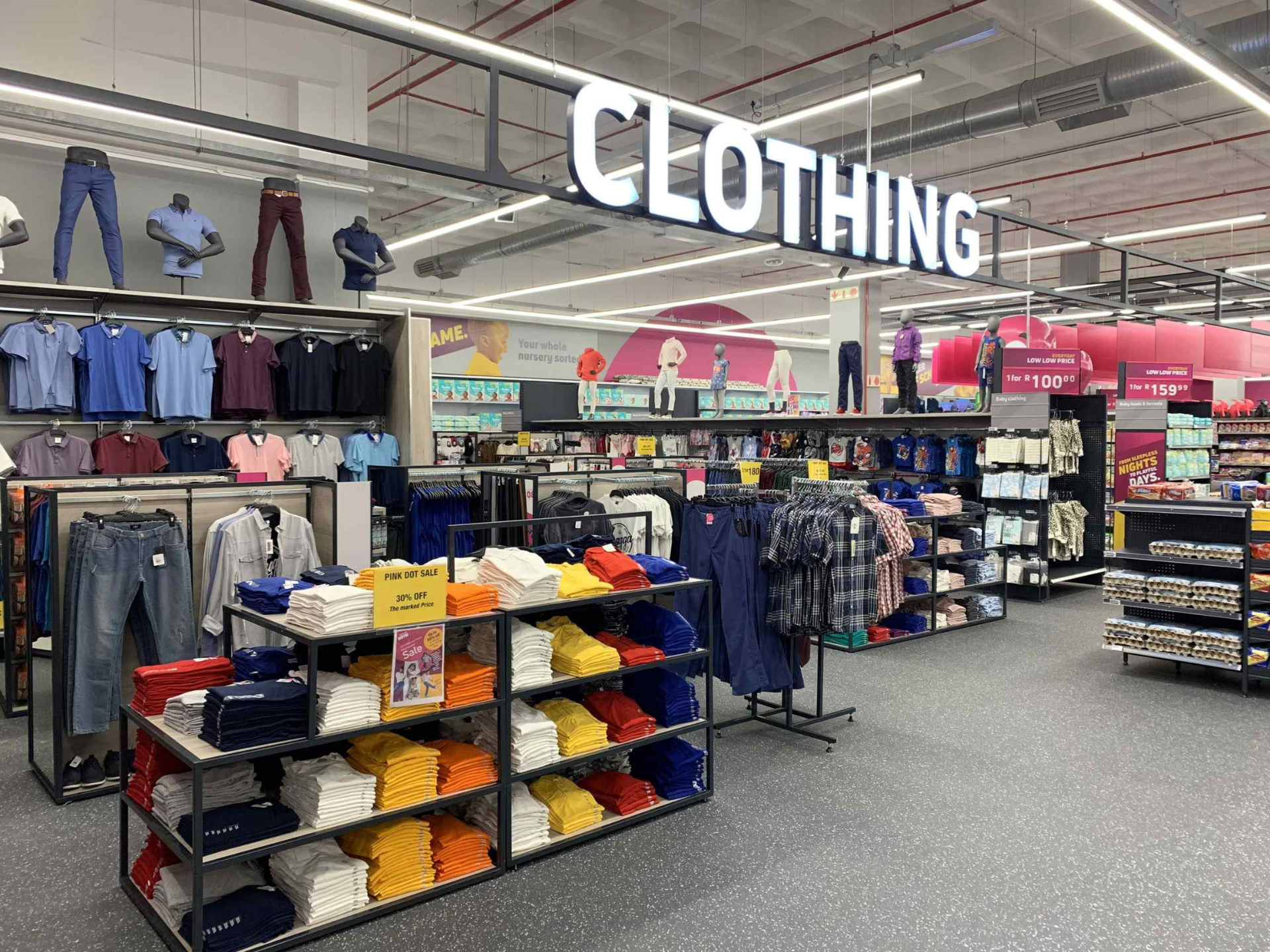 Clothing Fixture Stands