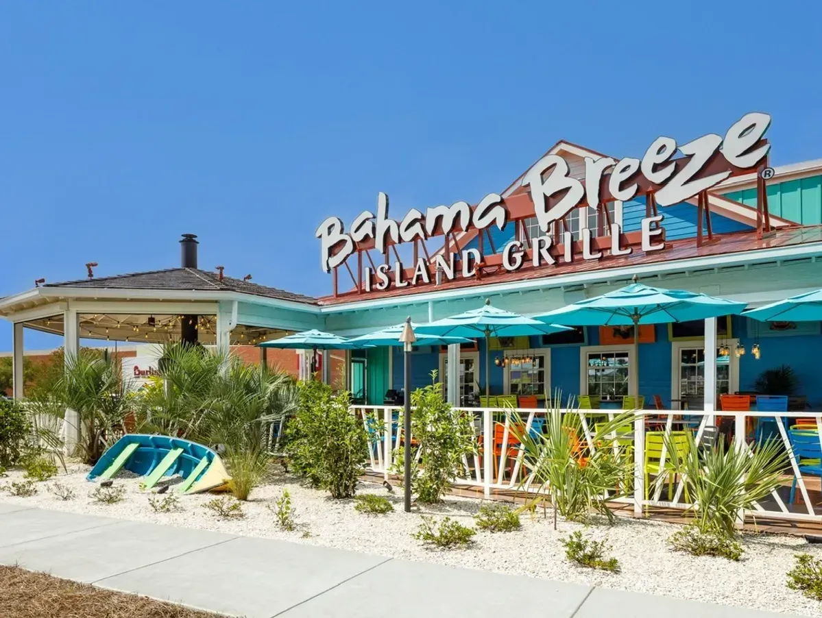 Stone path curves through lush green lawn, leading to house with blue hydrangeas along a stone retaining wall.