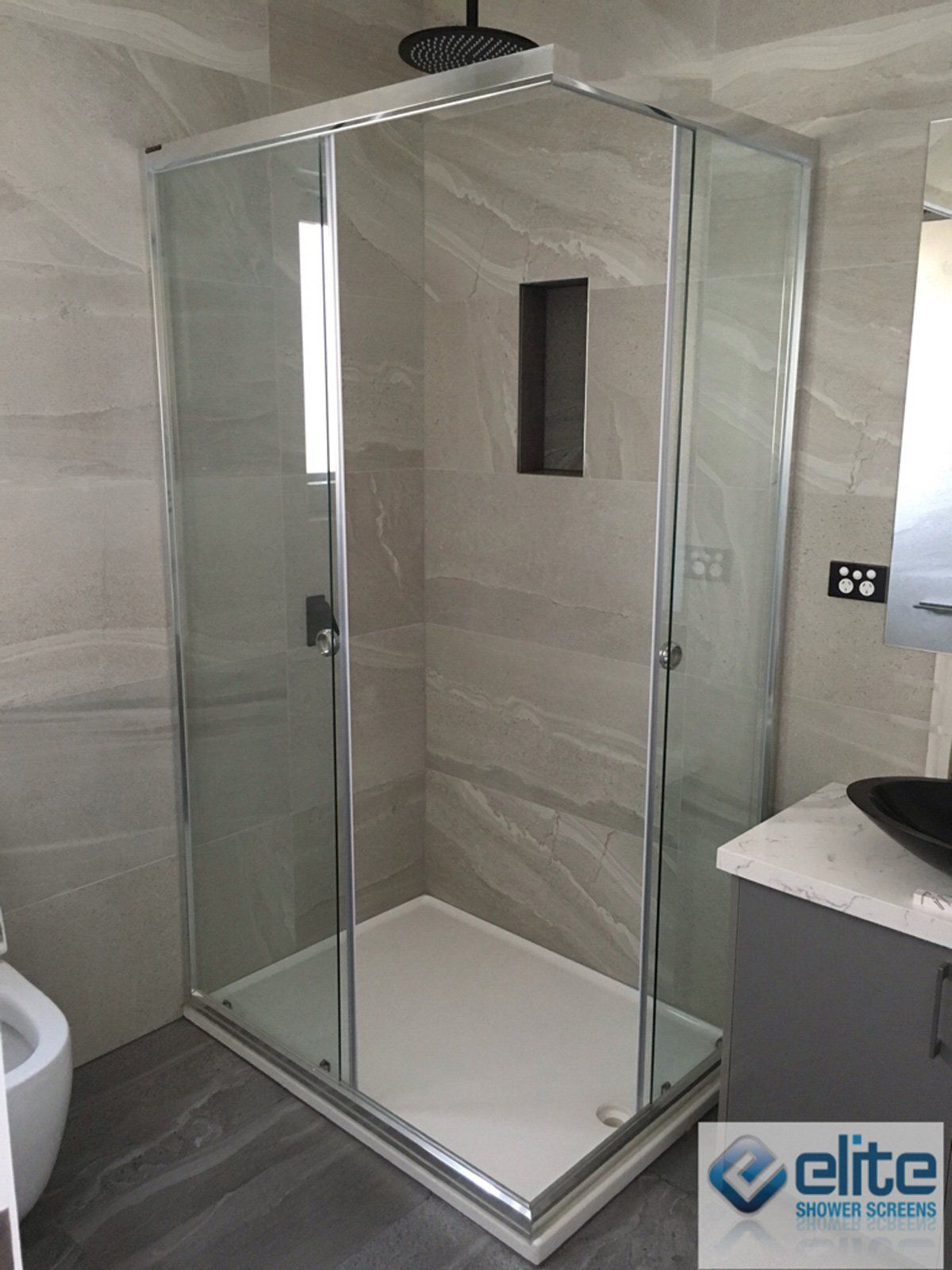 Momentum Semi Frameless Sliding Showerscreens