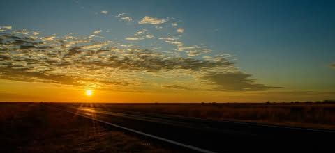 A Sunset over The Horizon In An Outback Paddock — Amanda Jade Photography In Gordonvale, QLD