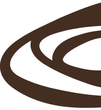 Brown curved lines resembling a coffee cup.