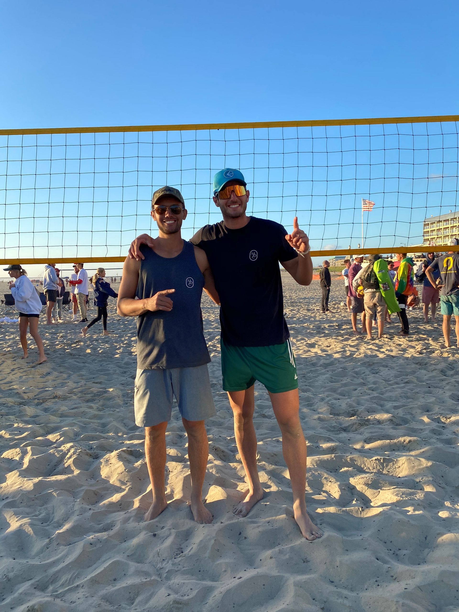 Two Men at Volleyball Beach Event — Portland, OR — MDC VOLLEY