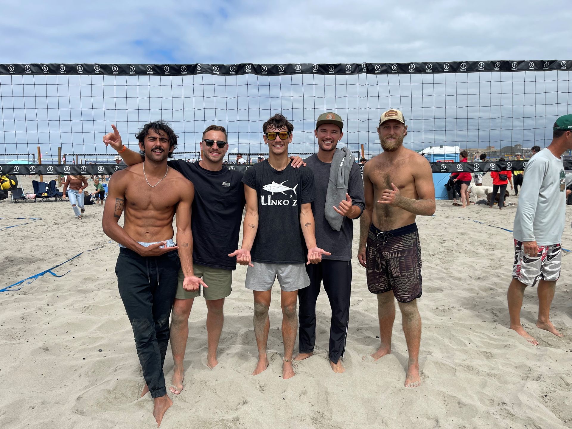 Group of Men at Night Beach Volleyball — Portland, OR — MDC VOLLEY