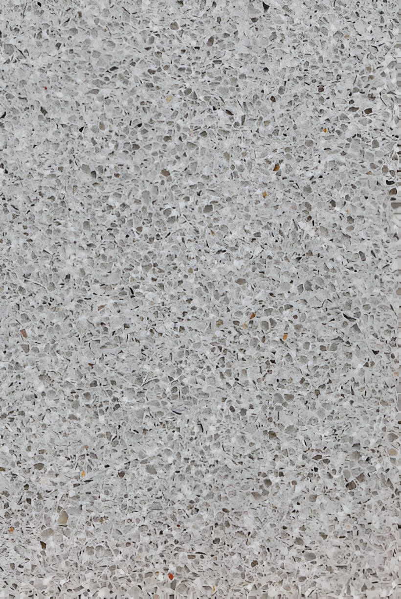 A close up of a gray granite counter top. A close up of a gray granite counter top.
