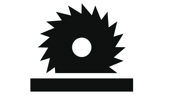 A circular saw icon