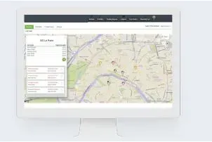 computer screen maps