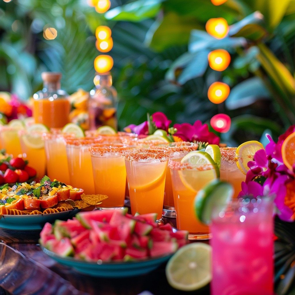 Fresh Tropical Drinks