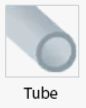 tube cylindrique en aluminium