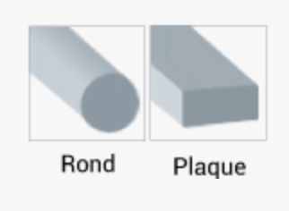 poutres métalliques cylindriques et rectangulaires