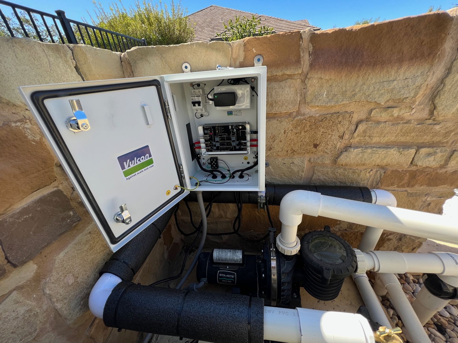 Keeping your pool free from limescale is easy with the Vulcan Anti-Scale system. Contact Techno Mechanical Solutions.