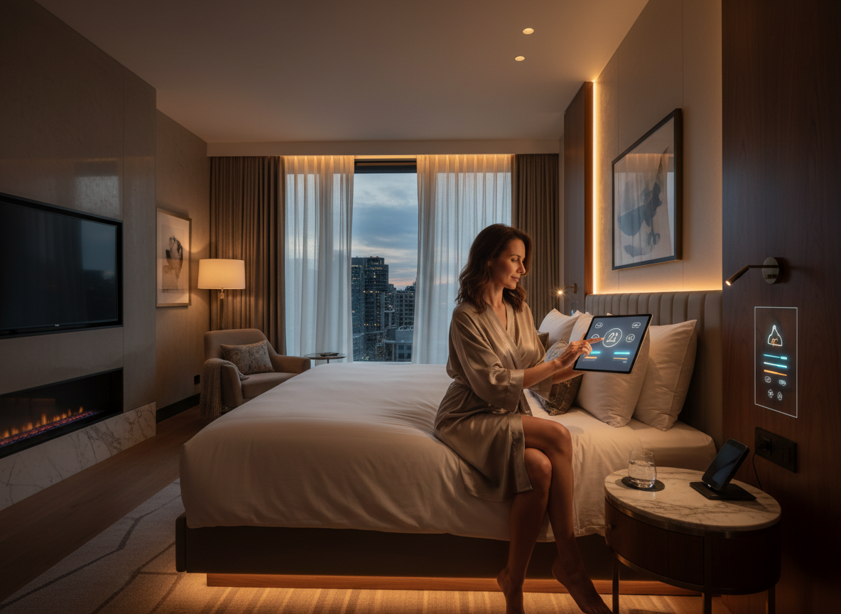 GRMS Realistic Hotel Room Guest Tablet