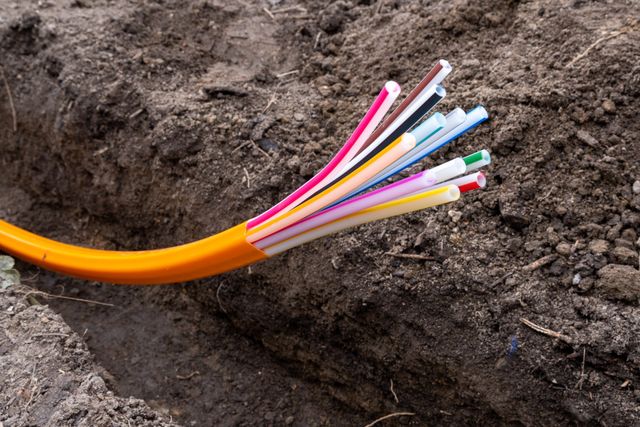 Outdoor fiber optic network deployment in a large scale project