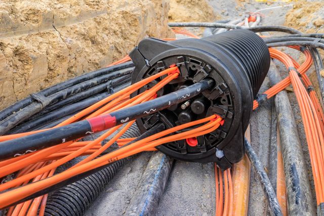 Outdoor fiber optic network infrastructure for outside plant projects