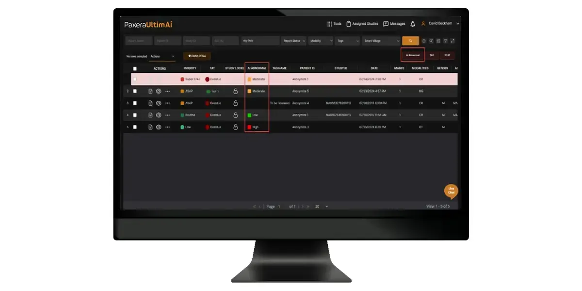 AI Assisted Reporting Screenshot