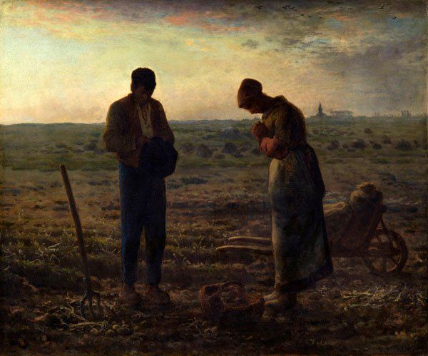 Angelus painting by Millet