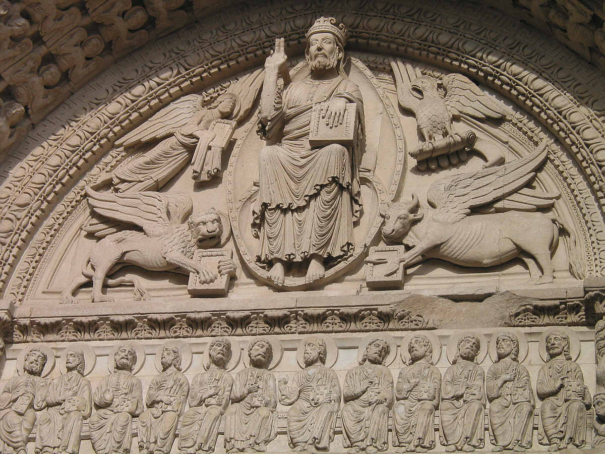 Portal of St. Trophime in Arles, France.