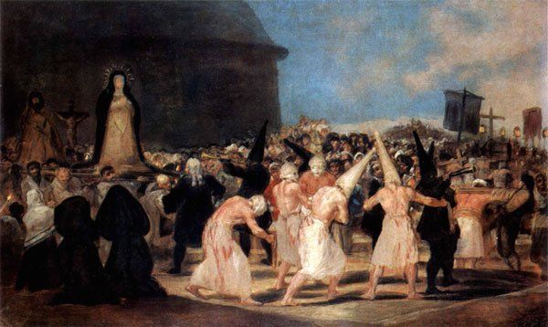 Explanation of Francisco de Goya y Lucientes ‘Procesión de disciplinantes’ 1812-1819