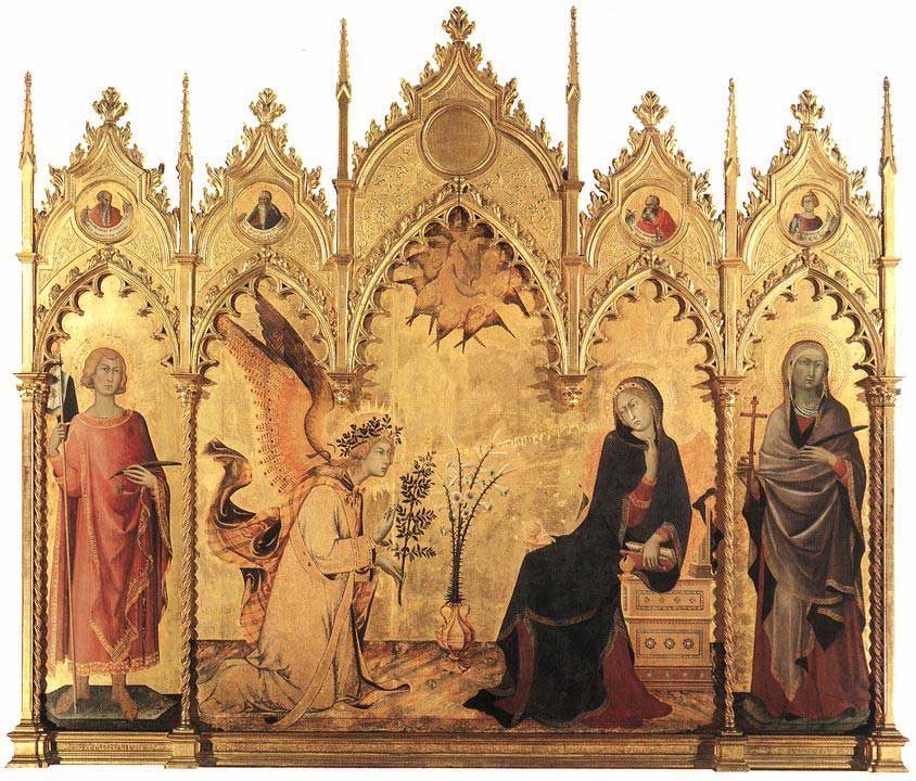 The Annunciation Martini and Lippo 