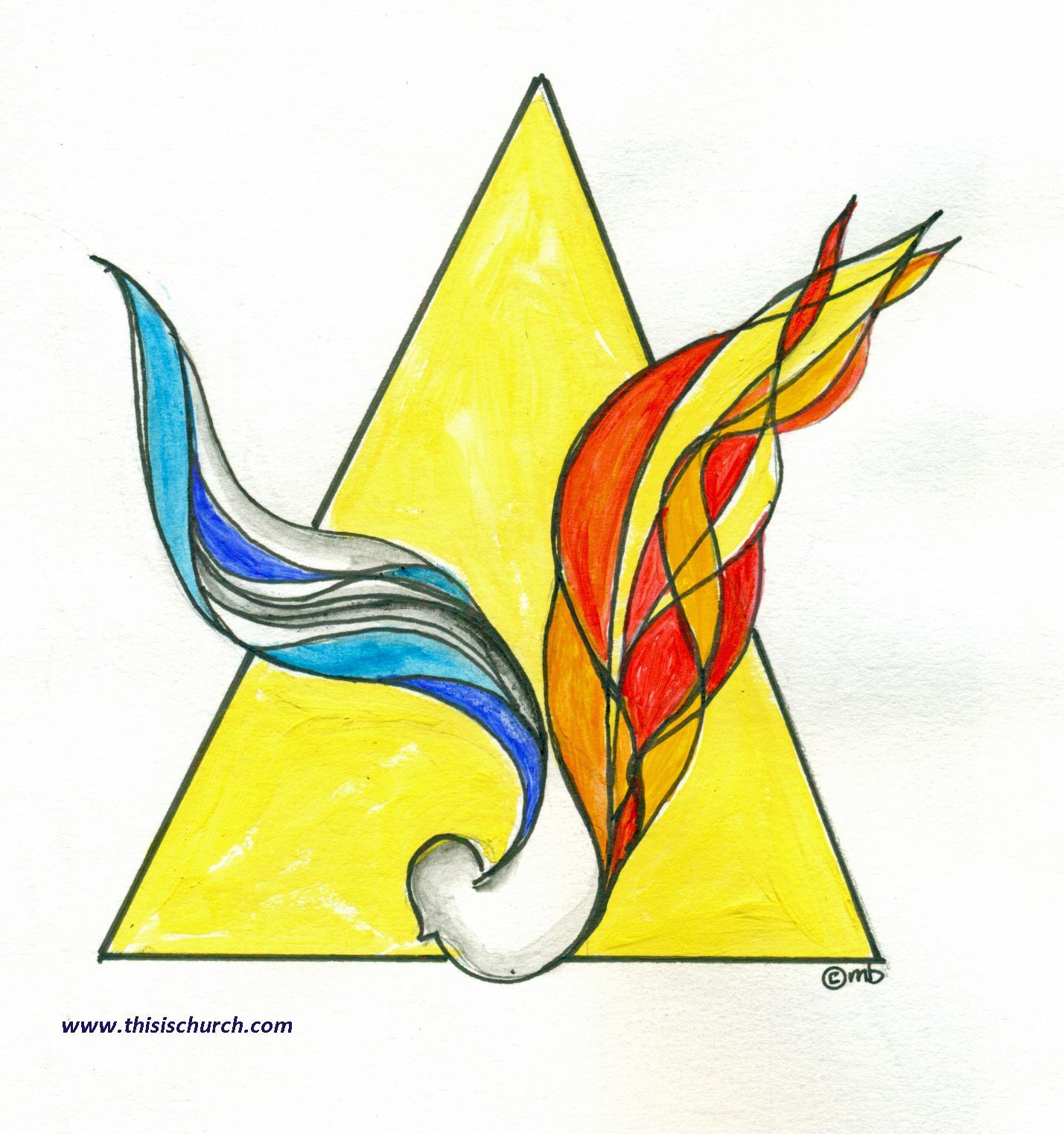 Holy Spirit Fire and Dove