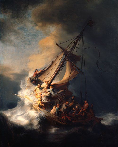Christ in the Storm on the Sea of Galilee 1633 by Rembrandt