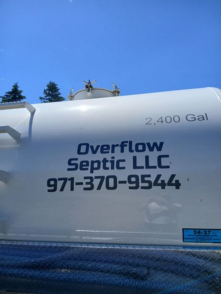 White septic tank with 