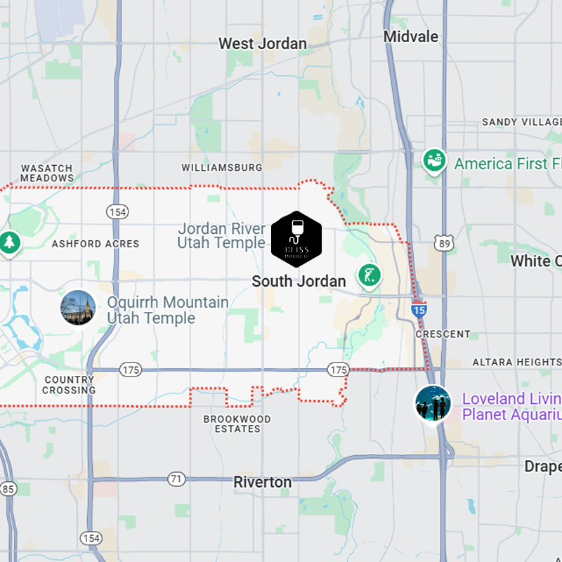 A map showing the location of salt lake city