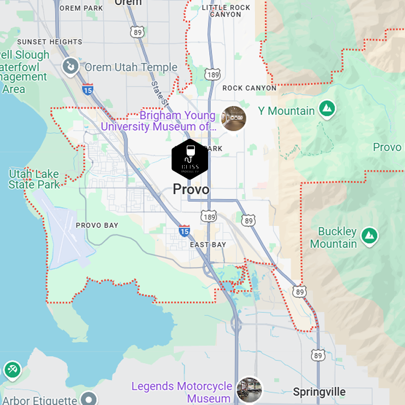 A map showing the location of salt lake city