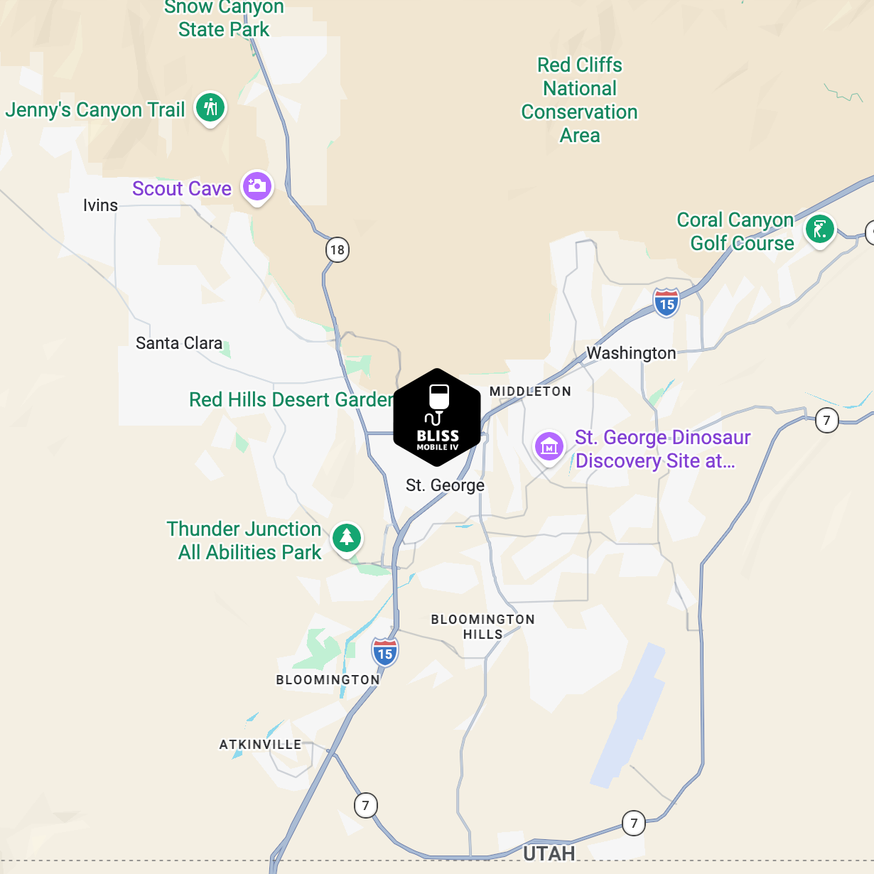A map showing the location of salt lake city