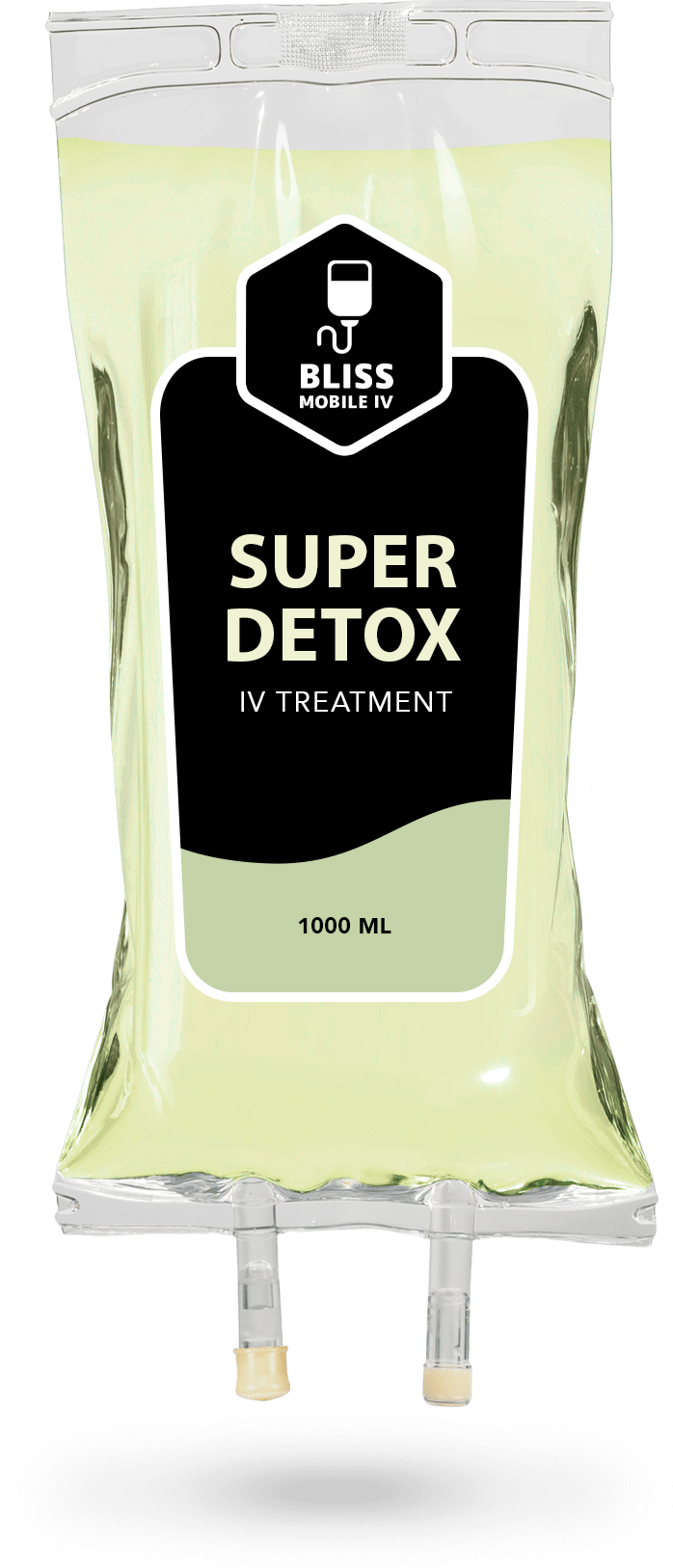 A bag of bliss super detox iv treatment.