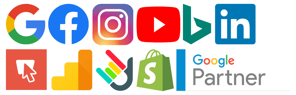 Partners & Advertising Networks - Google, Facebook, Instagram, YouTube, Bing, LinkedIn, Banner Snack, Analytics, DashThis