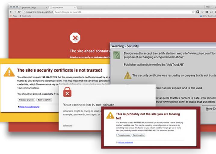 Google Chrome SSL Warnings