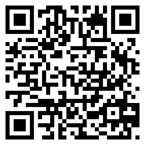 QR code with black and white squares arranged in a pattern.