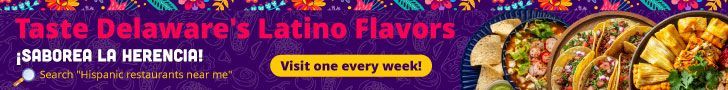 Banner ad for advertisements, orange and blue colors. Text says “Advertise Here” and “Click Here” button.