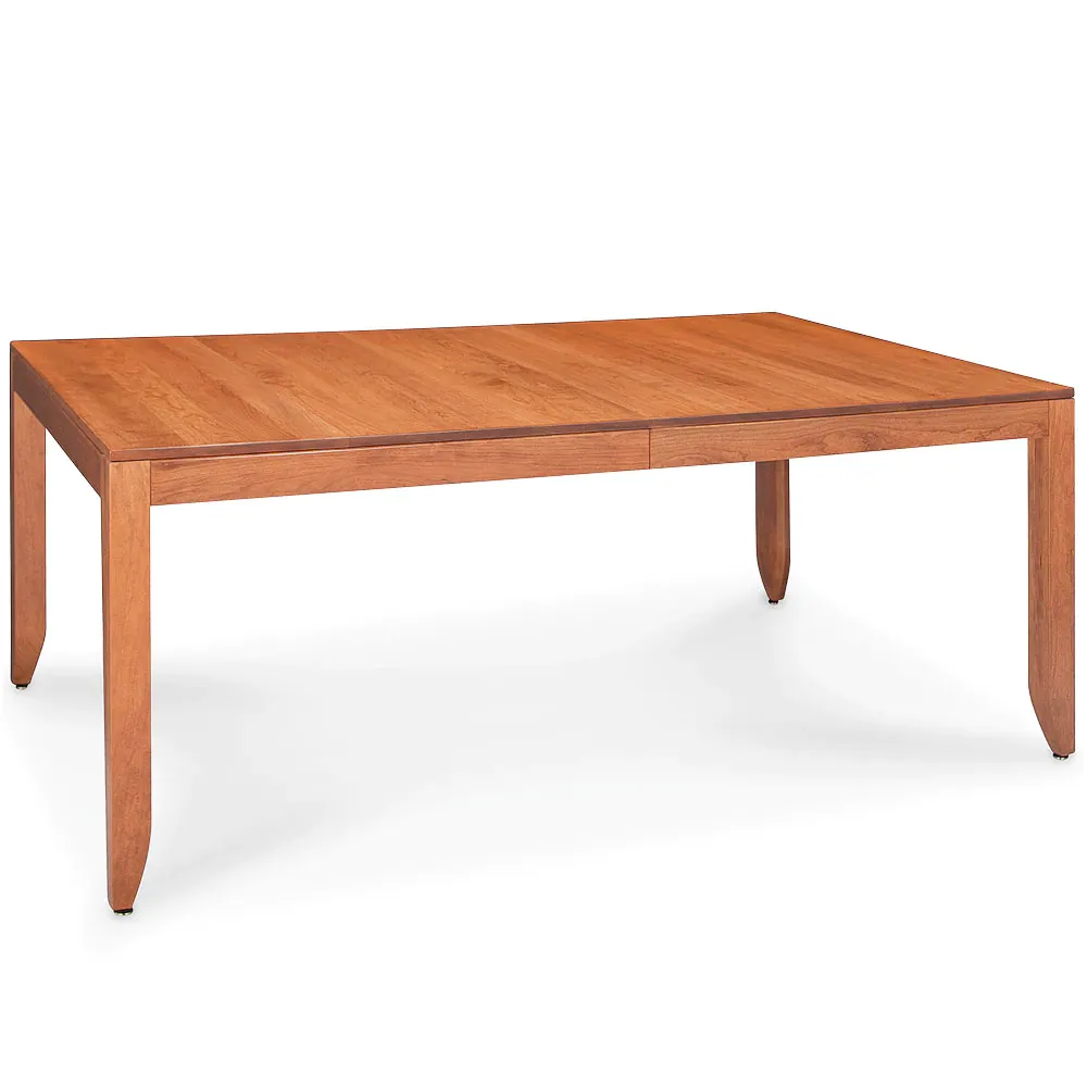 A wooden coffee table with a white background