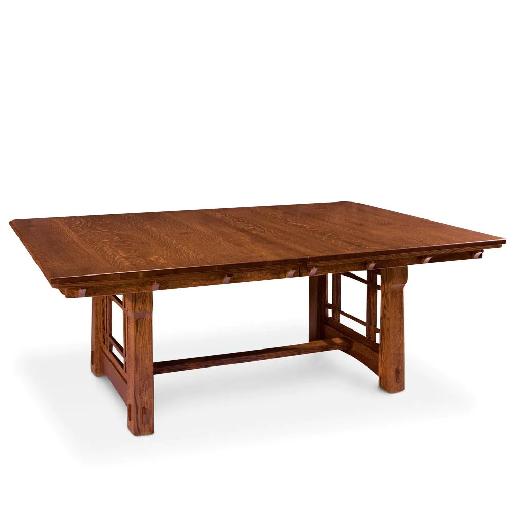 A wooden coffee table with a white background