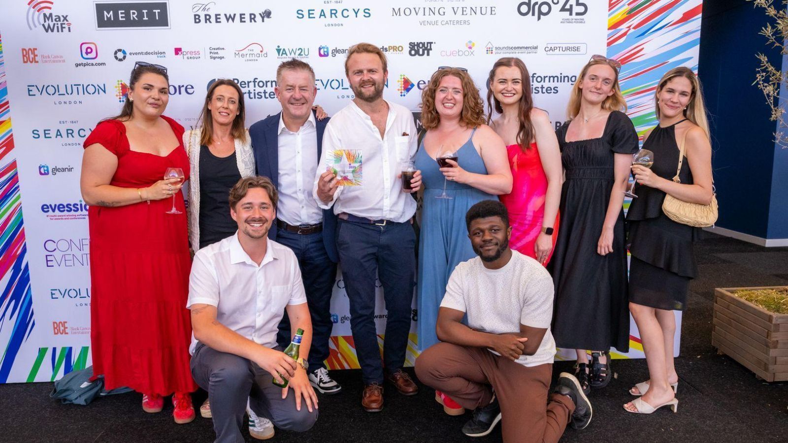 BizClik team pose for a picture as award finalists during the Conference & Events Awards 2025. 