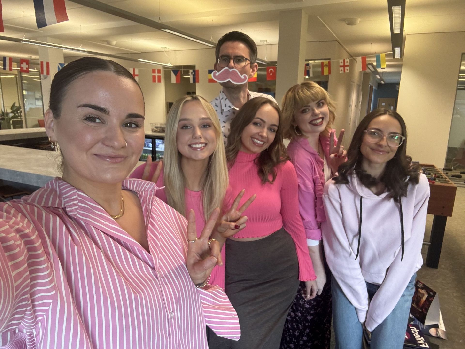 Breast Cancer awareness team photo