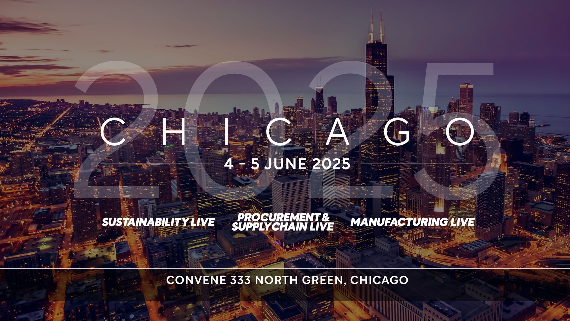 A poster for a conference in Chicago in June 2025