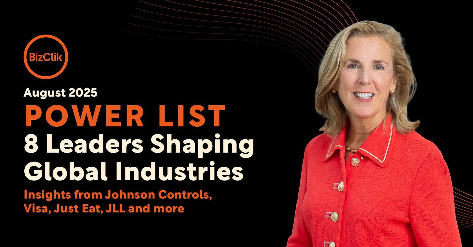 Banner: 8 Leaders Shaping Global Industries. Insights from Johnson Controls, Visa, etc.