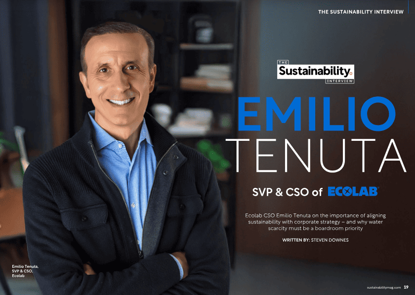 Emilio Tenuta, SVP & Chief Sustainability Officer, Ecolab